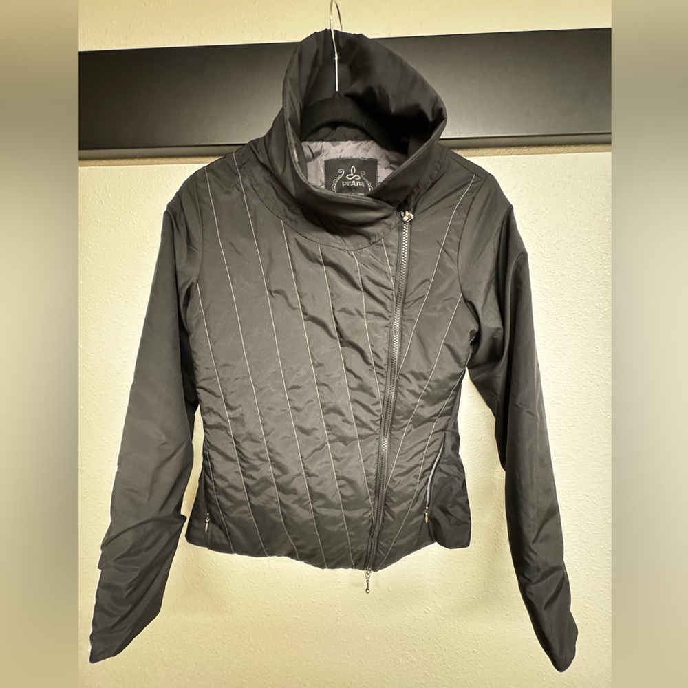 PRANA - Black Lightweight Breathe Collection Asymmetrical Jacket -Women’s S !